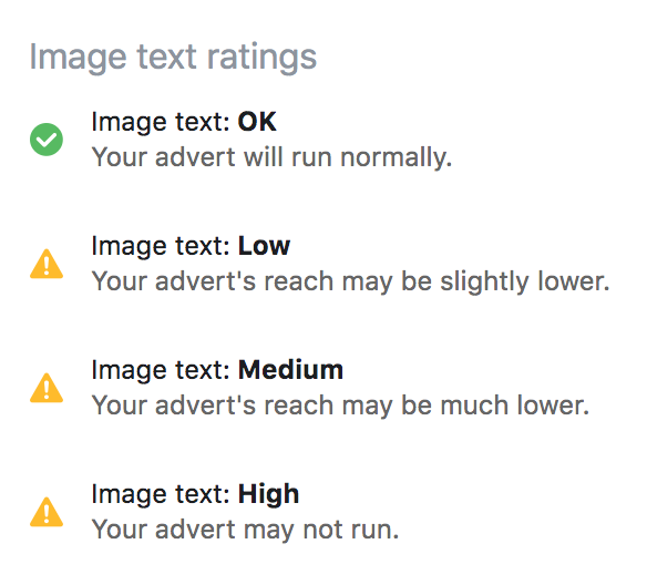 Facebook Text Overlay Tool and Image Text Ratings